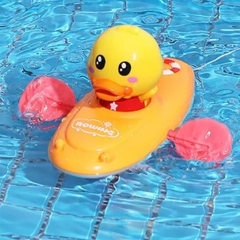 Liten Anka Swim – Plaskande badkompis - Roddande gummianka